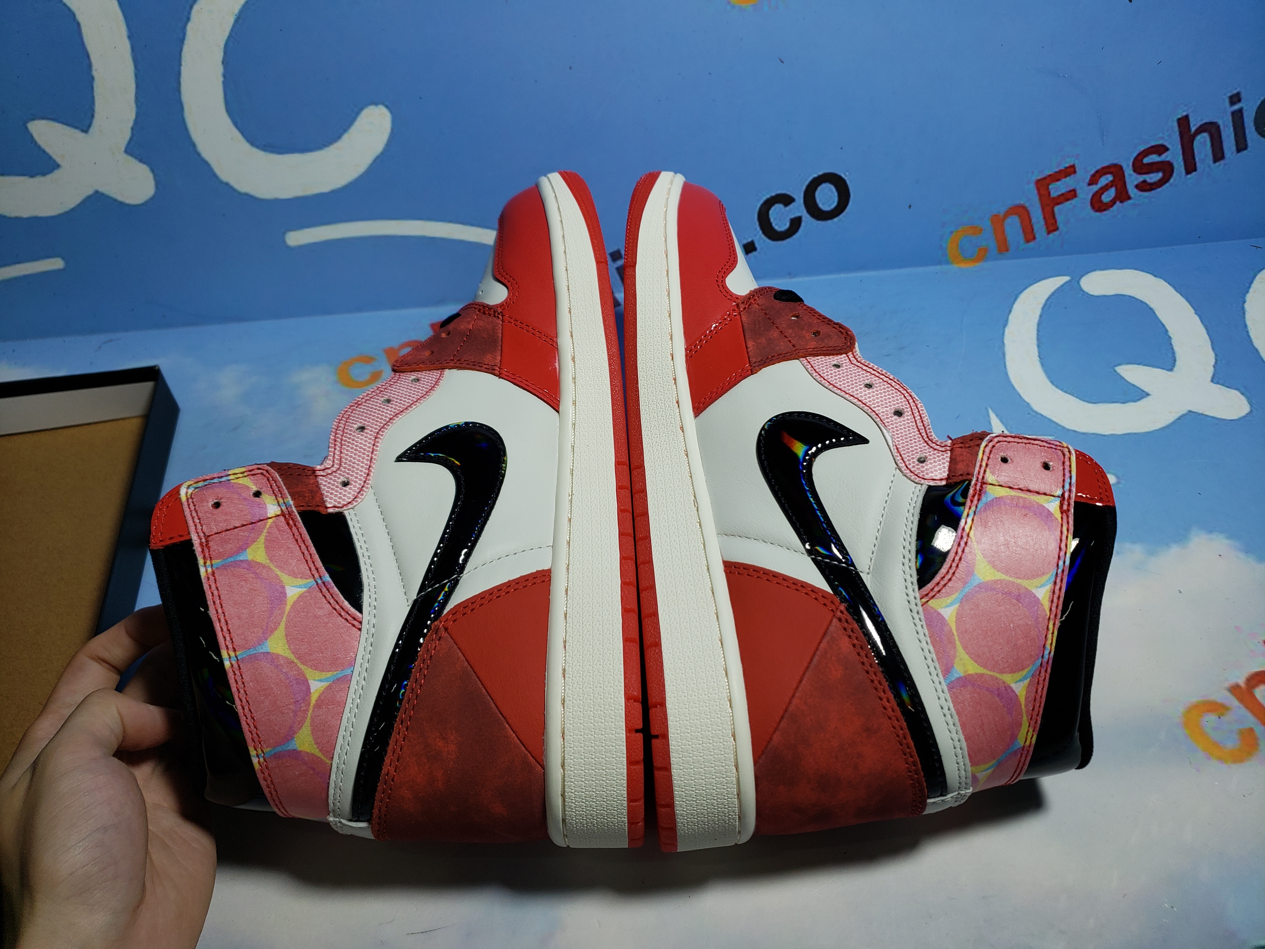 PKGoden Jordan 1 High OG Spider-Man Across the Spider-Verse,DV1748-601