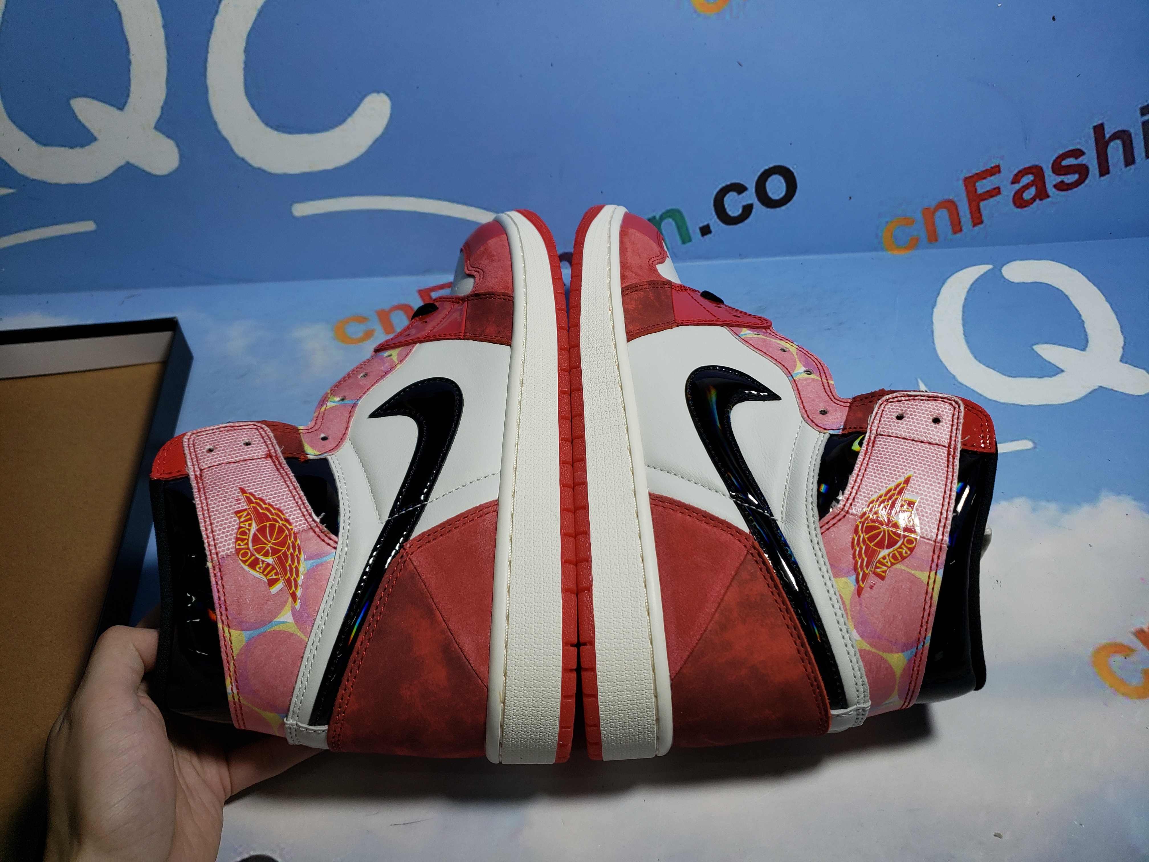 PKGoden Jordan 1 High OG Spider-Man Across the Spider-Verse,DV1748-601