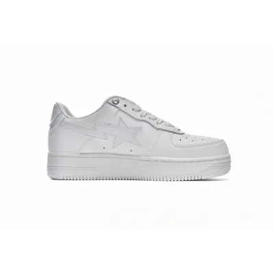 BMLin A Bathing Ape Bape Sta Low White  1H70-191-006 01