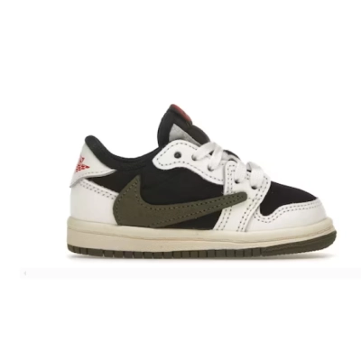 Jordan 1 kids shoes | Jordan 1 Retro Low OG SP Travis Scott Olive (TD). DZ5908-106 01