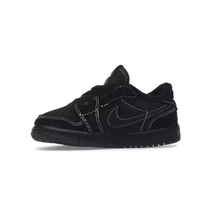 Jordan 1 kids shoes | Jordan 1 Retro Low OG SP Travis Scott Black Phantom (TD), DO5441-001 02