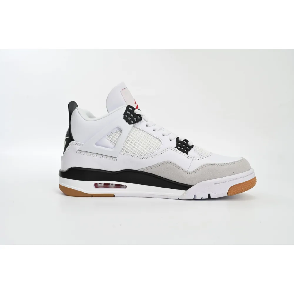 PKGoden Air Jordan 4 Retro SB White Black,DR5415-100