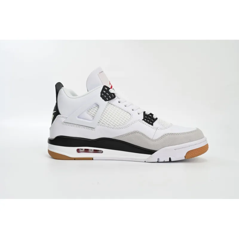 PKGoden Air Jordan 4 Retro SB White Black,DR5415-100