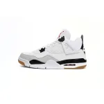 PKGoden Air Jordan 4 Retro SB White Black,DR5415-100