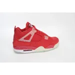 PKGoden Jordan 4 Retro Wine red ink splashing