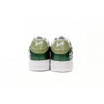 BMLin A Bathing Ape Bape Sta Low Black Green Mirror Surface,1H20 190 046
