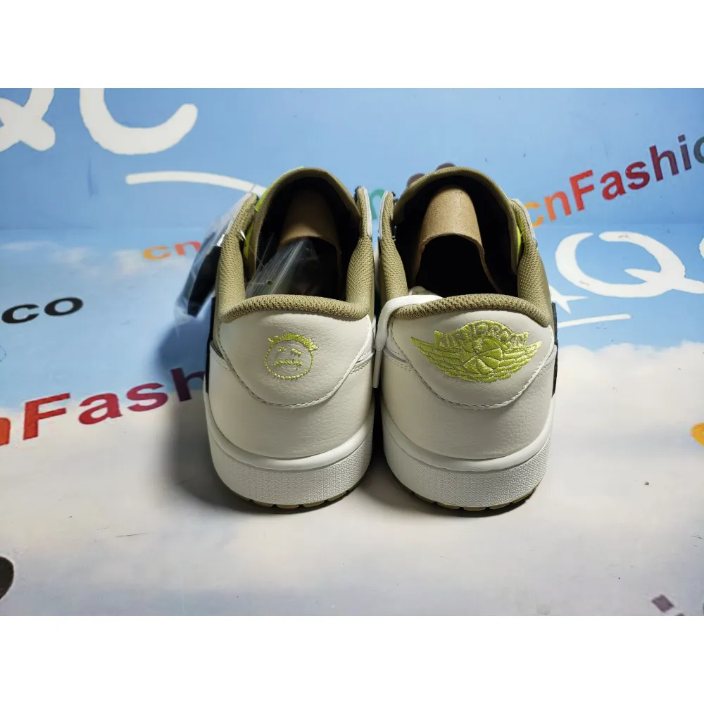 PKGoden Jordan 1 Retro Low Golf Travis Scott Neutral Olive, FZ3124-200