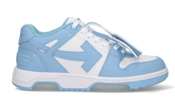 PKGoden OFF-WHITE Out Of Calf Leather White Baby Blue, OMIA189C99-LEA007-0140
