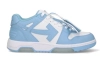 PKGoden OFF-WHITE Out Of Calf Leather White Baby Blue, OMIA189C99-LEA007-0140