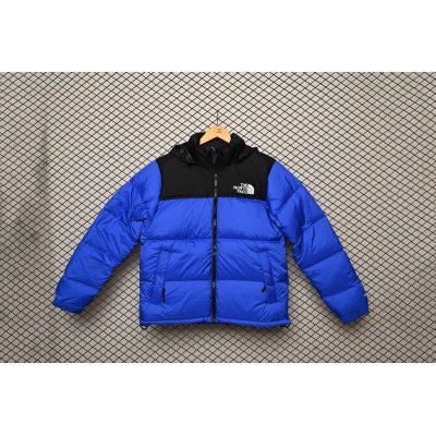 The North Face Splicing White And Sky Blue 01