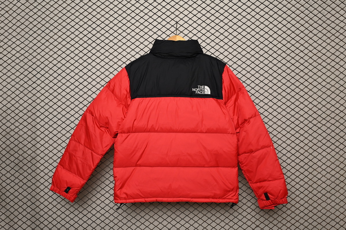 The North Face Splicing White And Red
