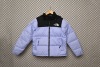 The North Face Splicing White And Lavender Color