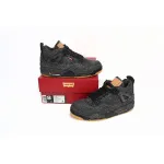 PKGoden Jordan 4 Retro Levi's Black (GS),AQ9103-001