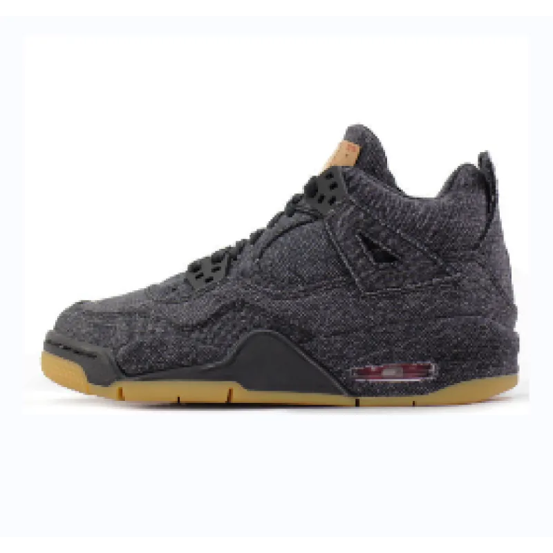 PKGoden Jordan 4 Retro Levi's Black (GS),AQ9103-001