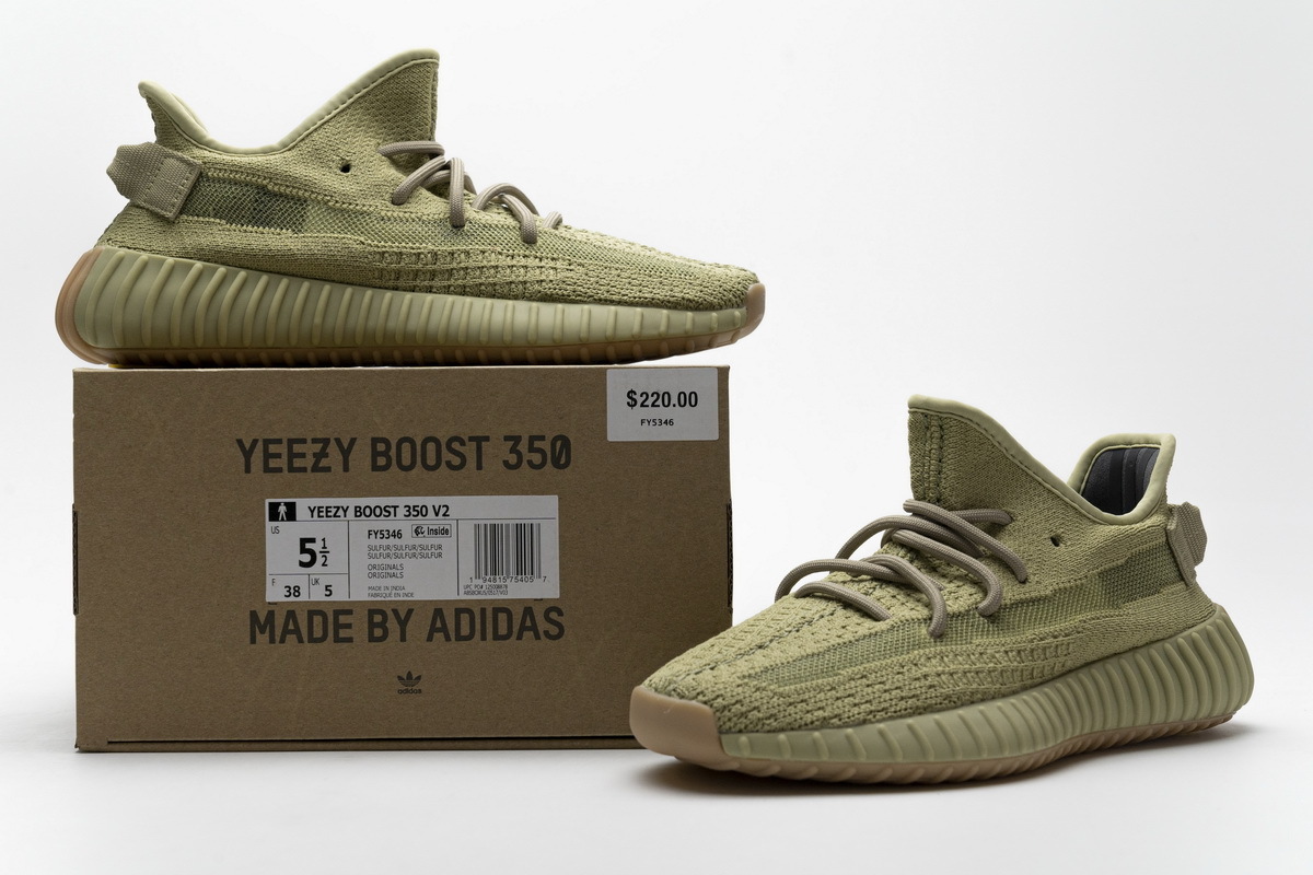 PK GOD Yeezy Boost 350 V2 Sulfur