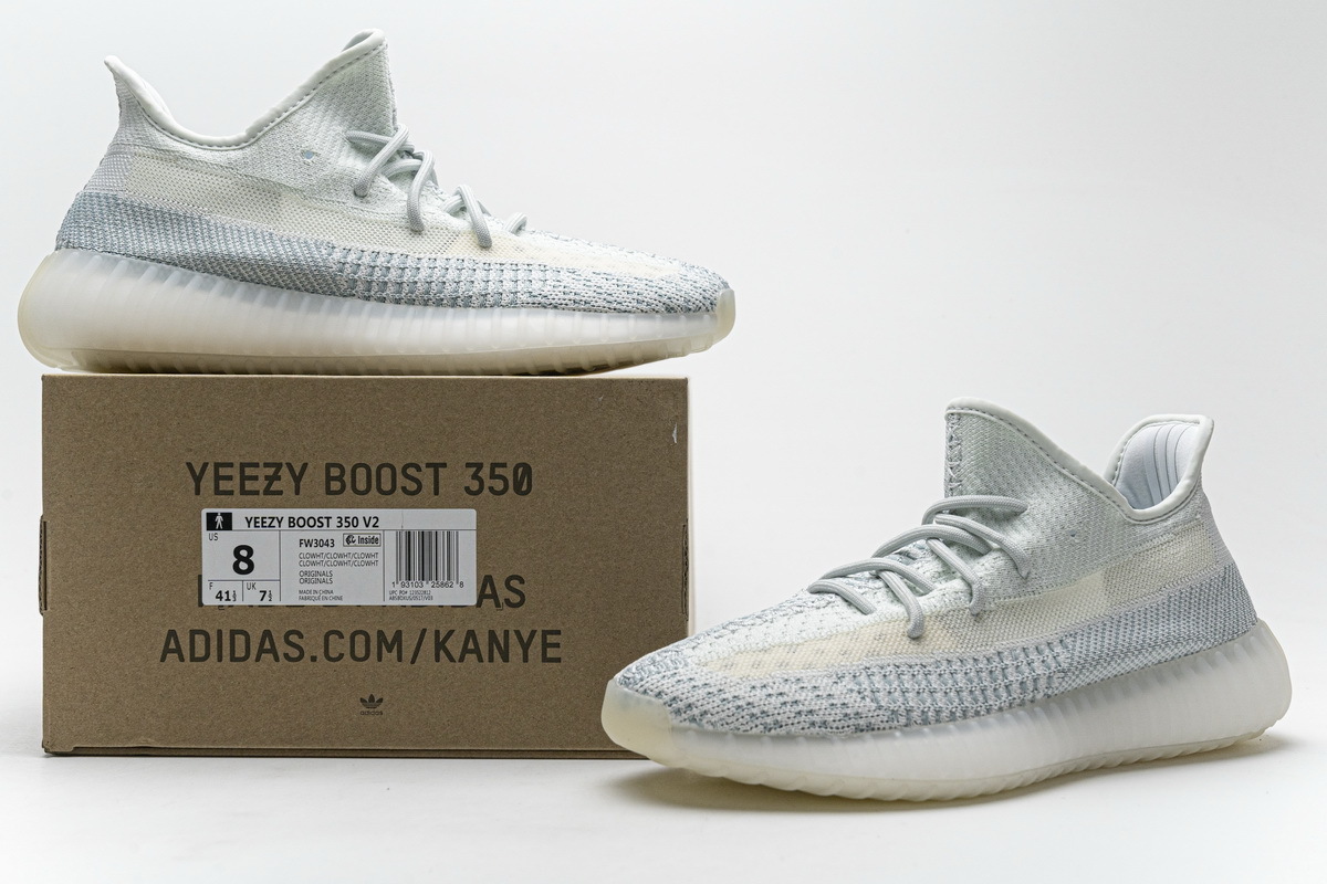 PK GOD Yeezy Boost 350 V2 Cloud White (Non-Reflective)