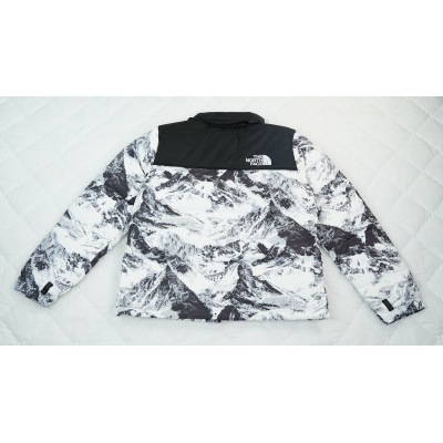 The North Face co-branded Splicing White And Snow Mountain 02
