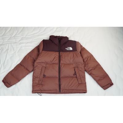 The North Face 1996 Splicing White And Red Brown 01