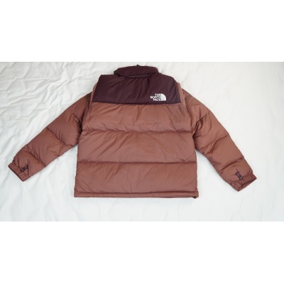The North Face 1996 Splicing White And Red Brown 02