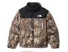 The North Face 1996 Retro Nuptse Packable Jacket Kelp Tan Forest Floor Print