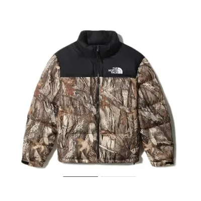 The North Face 1996 Retro Nuptse Packable Jacket Kelp Tan Forest Floor Print 01