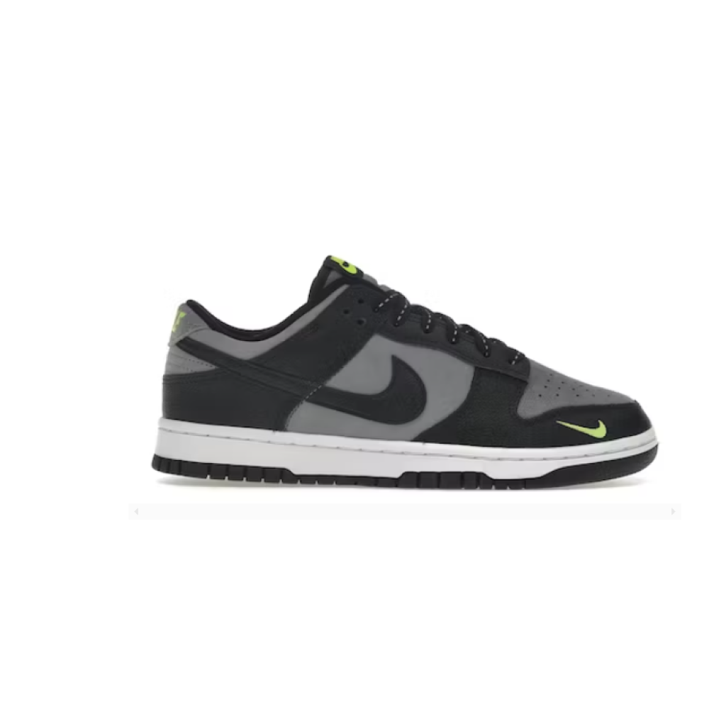 BMLin Dunk Low Black Cool Grey Volt Mini Swoosh,FQ2205-001