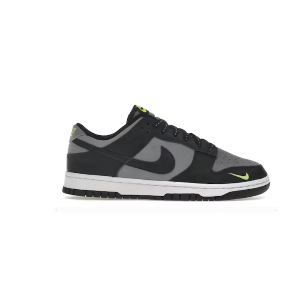 BMLin Dunk Low Black Cool Grey Volt Mini Swoosh,FQ2205-001
