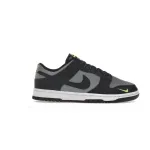 BMLin Dunk Low Black Cool Grey Volt Mini Swoosh,FQ2205-001