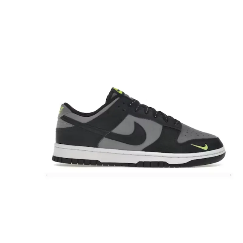 BMLin Dunk Low Black Cool Grey Volt Mini Swoosh,FQ2205-001