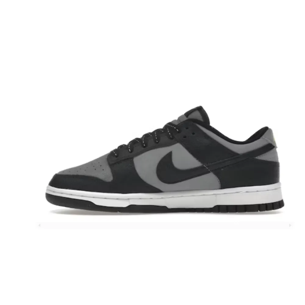 BMLin Dunk Low Black Cool Grey Volt Mini Swoosh,FQ2205-001