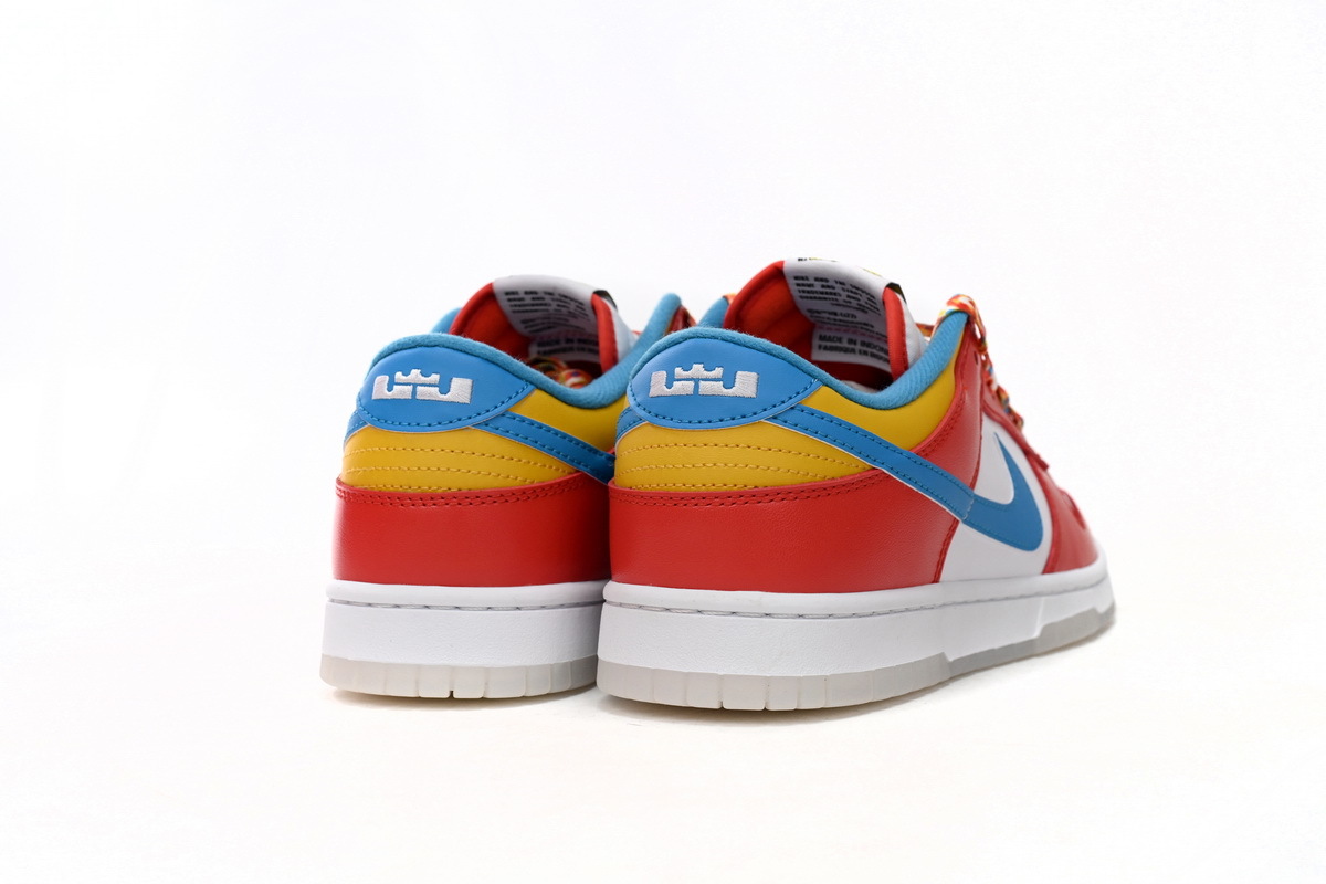 BMLin Dunk Low QS LeBron James Fruity Pebbles DH8009-600