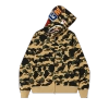 BAPE 1st Camo Shark Full Zip Hoodie Yellow