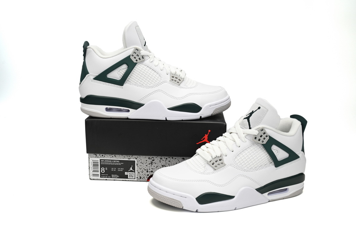 PKGoden Jordan 4 White Green,FQ8138-103