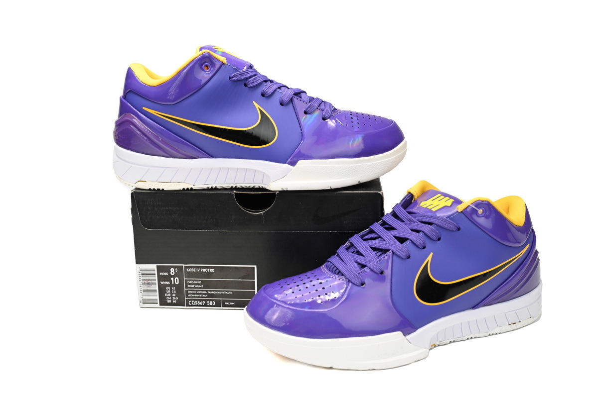 OG Kobe 4 Protro Undefeated Los Angeles Lakers,CQ3869-500