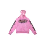 Hellstar Brainwashed Without Brain Hoodie Pink