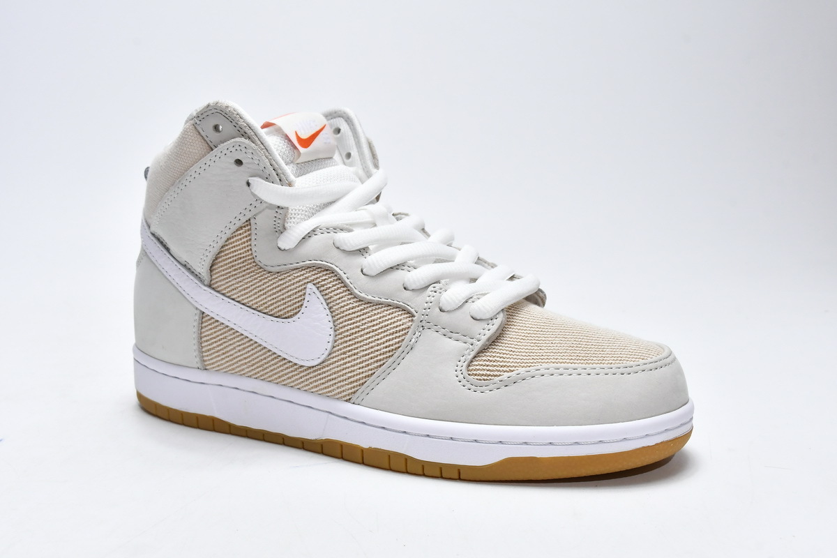 PKGoden SB Dunk High Pro ISO Orange Label Unbleached Natural,DA9626-100