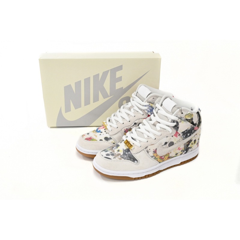 PKGoden SB Dunk High Supreme Rammellzee,FD8779-100