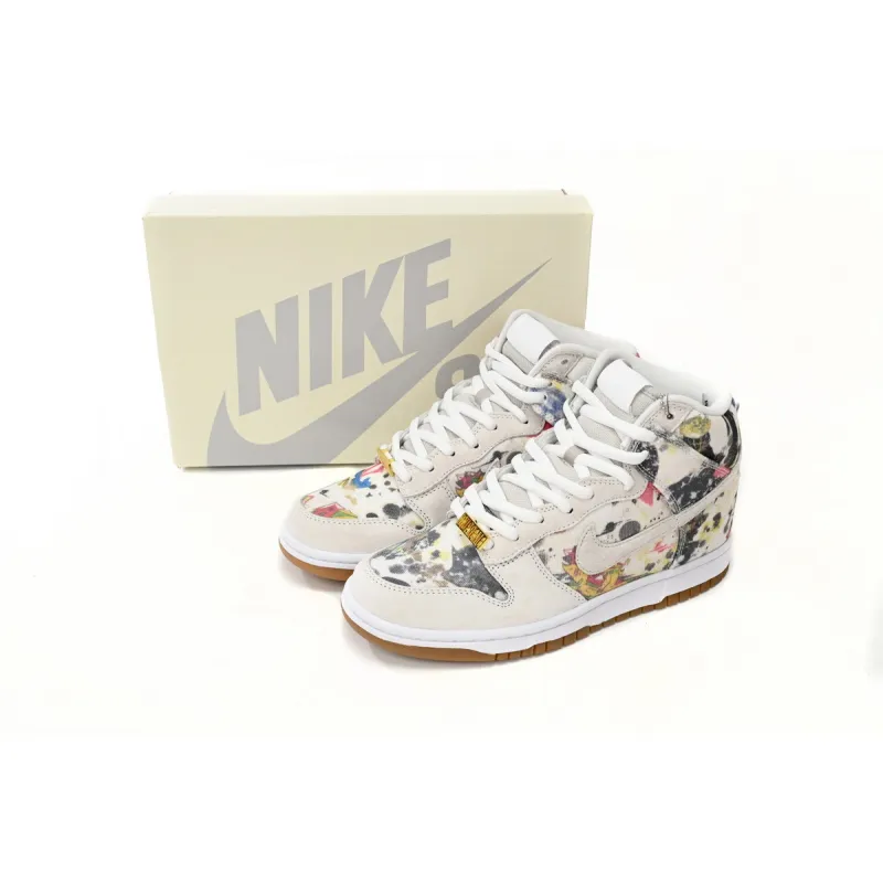 PKGoden SB Dunk High Supreme Rammellzee,FD8779-100