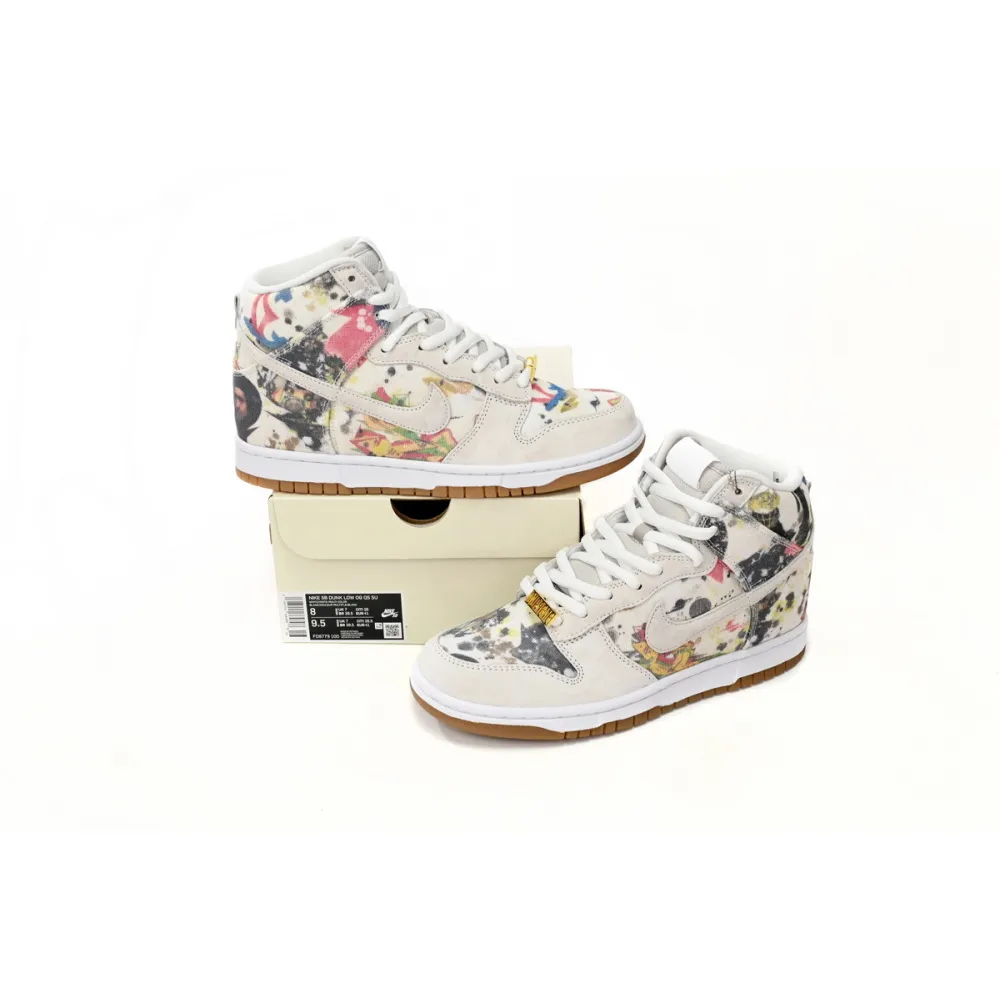 PKGoden SB Dunk High Supreme Rammellzee,FD8779-100