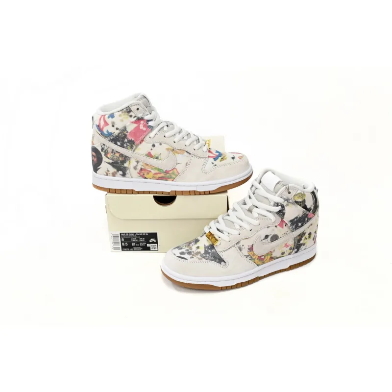 PKGoden SB Dunk High Supreme Rammellzee,FD8779-100