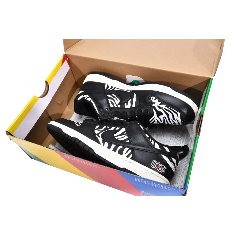 OG SB Dunk Low OG QS Quartersnacks Zebra,DM3510-001