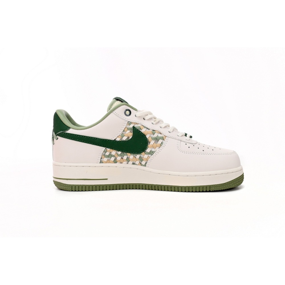 OG Air Force 1 Low '07 Premium NAI-KE Bamboo Weave Sail Gorge Green,FN0369-100