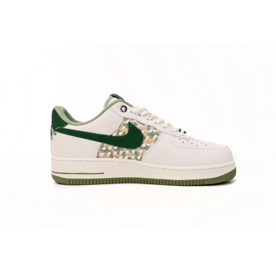 OG Air Force 1 Low '07 Premium NAI-KE Bamboo Weave Sail Gorge Green,FN0369-100 01