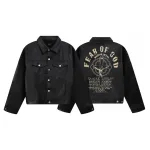 clothes - FEAR OF GOD printed leather Jacket