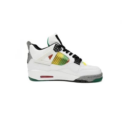 OG Jordan 4 Retro Lucid Green Rasta,AQ9129-100 01
