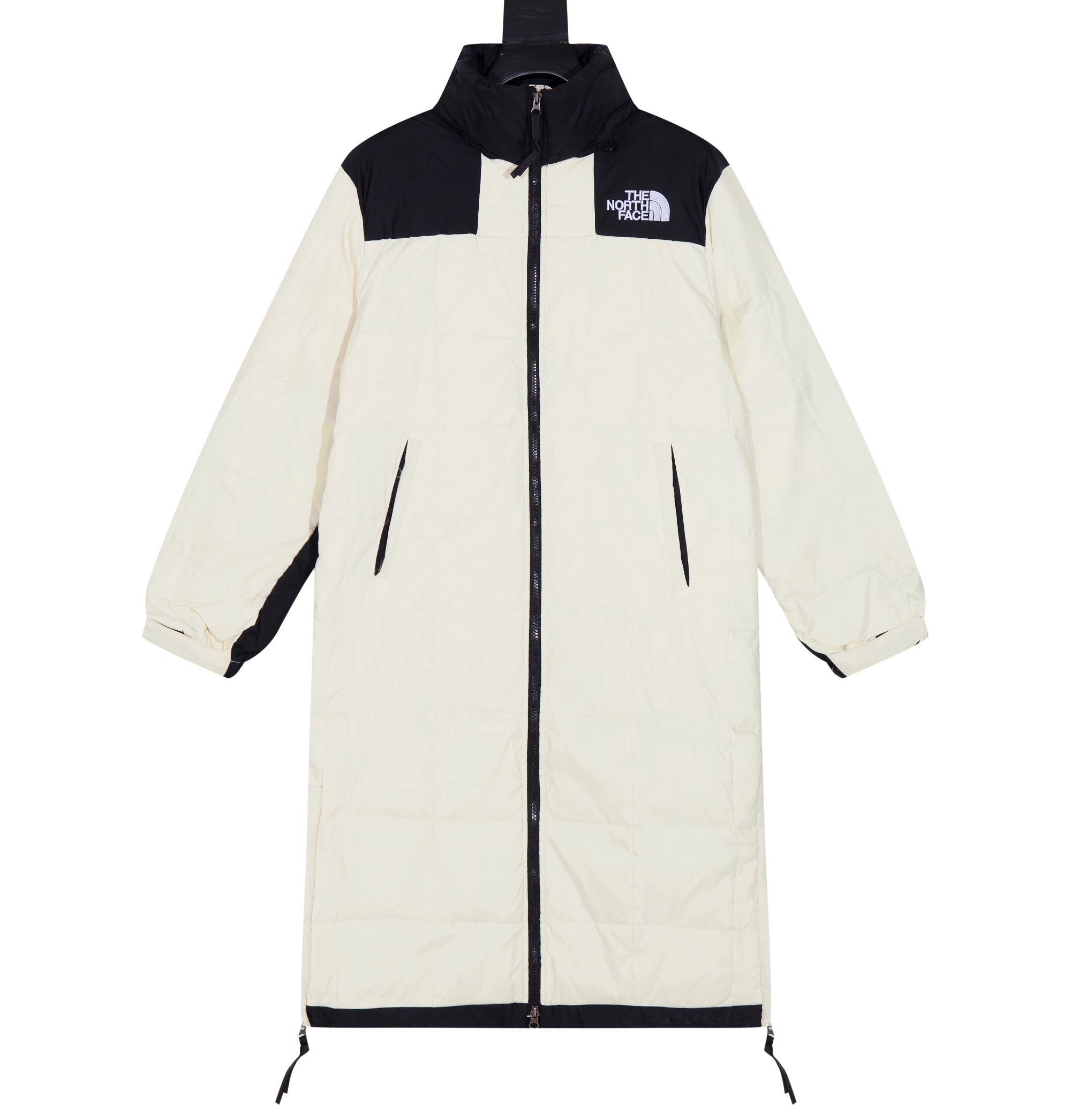 The North Face color matching chessboard Down Jacket