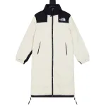 The North Face color matching chessboard Down Jacket