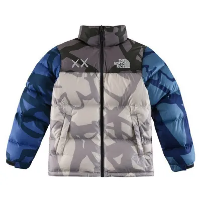 The North Face x KAWS Youth Retro 1996 Nuptse Jacket blue 01