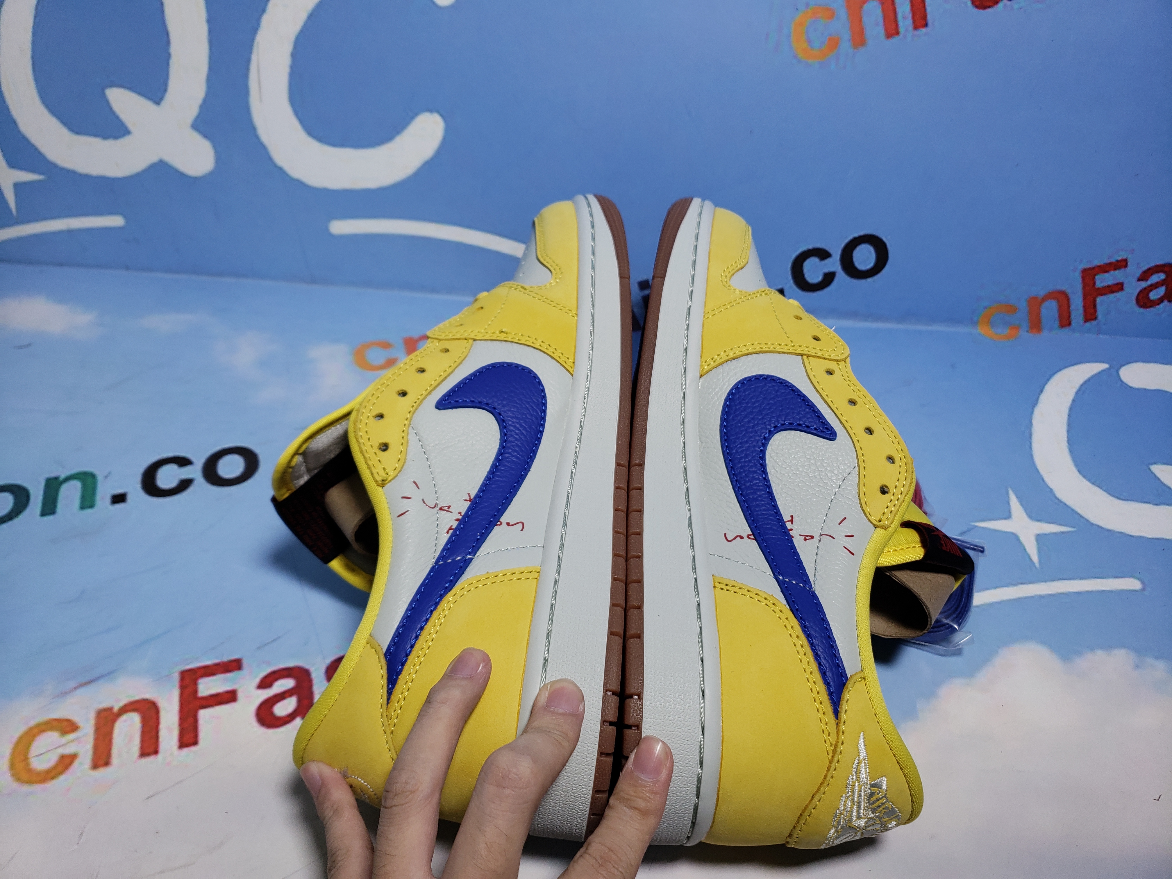 PKGoden Jordan 1 Retro Low OG SP Travis Scott Canary, DZ4137-700