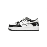 OG A Bathing Ape Bape Sta Low Black White,1H70-191-001